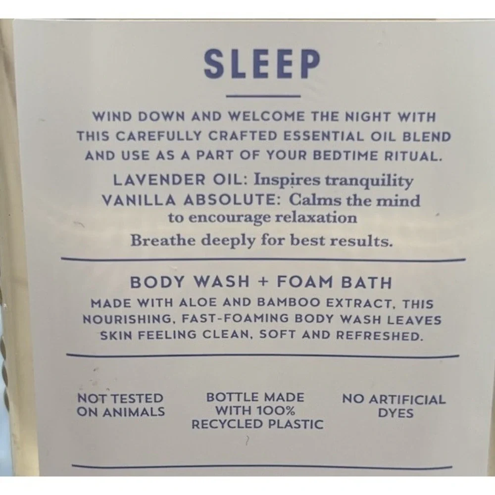 Bath &‎ Body Works Aromatherapy Sleep Lavender & Vanilla Lotion & Body Wash